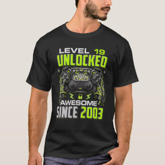 Nivå 19 Olåst Fantastisk sedan 2003 19:e födelseda T Shirt