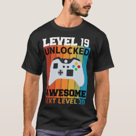 Nivå 19 Olåst födelsedag T-Shirt