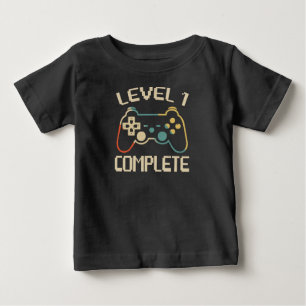 Nivå 1 fullständig - första födelsedagen t shirt
