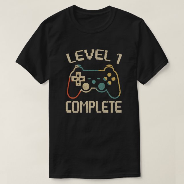 Nivå 1 Fullständig gåva till firandet 1:a Bröllop T Shirt (Design framsida)
