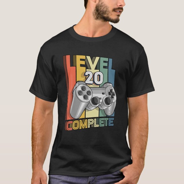 Nivå 20 Fullständig 20-dagars matchande videokamer T Shirt (Framsida)