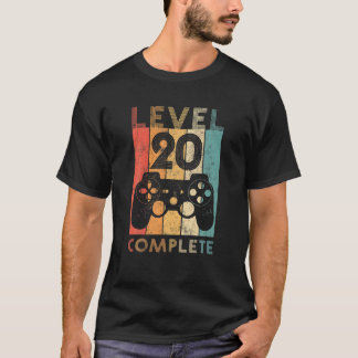 Nivå 20 Fullständig 20:e Bröllop-årsdagen | 20:e T Shirt