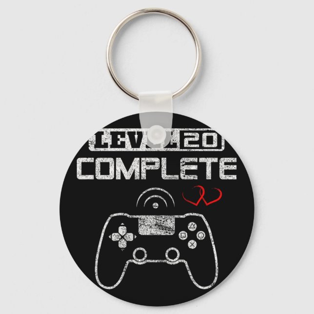 Nivå 20 Fullständig kvinnodag 20 Bröllop Nyckelring (Framsida)