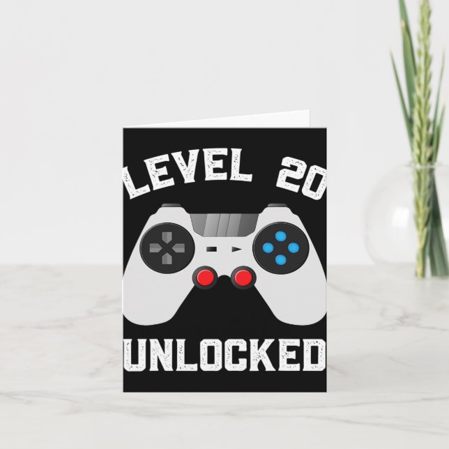 Nivå 20 olåst 20:e Bröllop-årsdagen C Kort (Framsida)