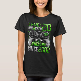 Nivå 20 olåst Fantastisk sedan 2002 20:e födelseda T Shirt