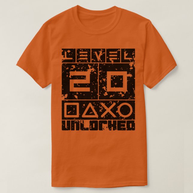Nivå 20 olåst t shirt (Design framsida)