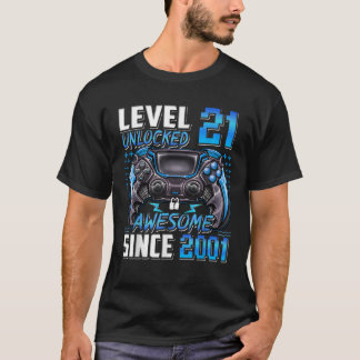 Nivå 21 olåst Fantastisk sedan 2001 21:a födelseda T Shirt