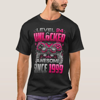 Nivå 24 Olåst Fantastisk sedan 1999 24:e födelseda T Shirt