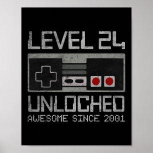 Nivå 24 Upplåst 24-årsdag 24-årig video Poster