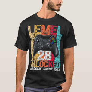 Nivå 28 olåst Fantastisk sedan 1993 28:e födelseda T Shirt