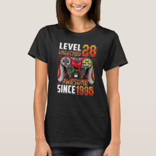 Nivå 28 olåst Fantastisk sedan 1995 28:e födelseda T Shirt