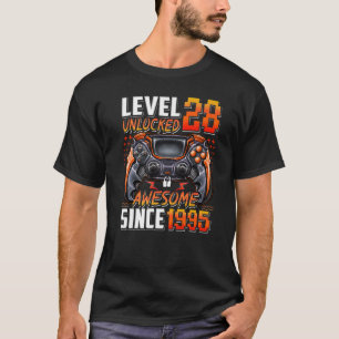 Nivå 28 olåst Fantastisk sedan 1995 28:e födelseda T Shirt