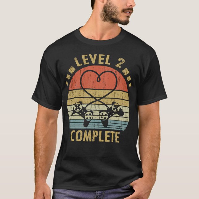 Nivå 2 - fullständig - 2:a Bröllop-årsjubiléet VI T Shirt (Framsida)