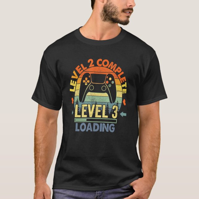 Nivå 2 Fullständig 2-årsdag 2:a Bröllop-niver T Shirt (Framsida)