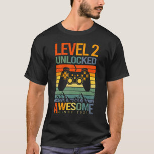 Nivå 2 olåst Fantastisk sedan 2021 andra födelseda T Shirt