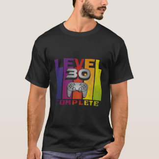 Nivå 30 Komplett Gamer Nörd Geek Videospel T Shirt