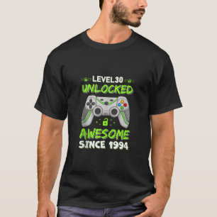 Nivå 30 olåst Fantastisk sedan 1994 Gamer 30:e Bi T Shirt