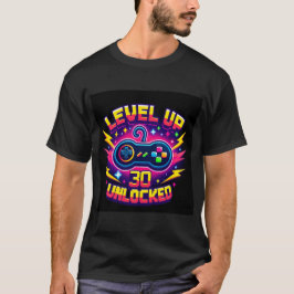 "Nivå 30 olåst" Gamer Birthday Tshirt T Shirt