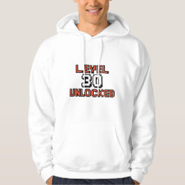 Nivå 30 olåst - Retro Gamer Birthday Hoodie