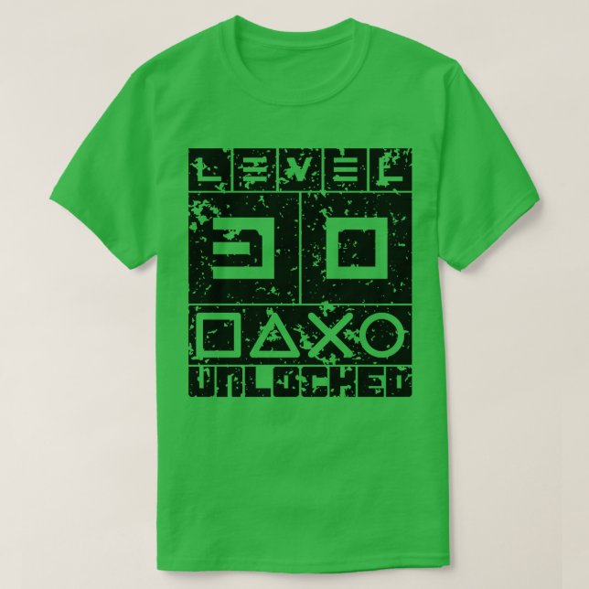 Nivå 30 olåst t shirt (Design framsida)