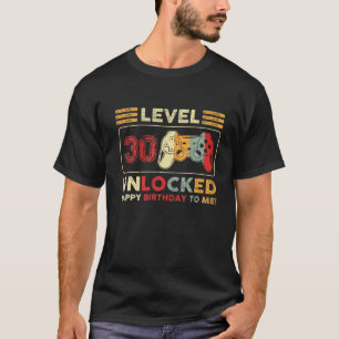 Nivå 30 Olåst videospel för Fantastisk 1992 30Th B T Shirt