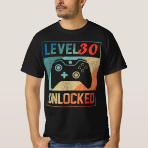 Nivå 30 olåst, videospelare 30th, Lycklig-födel T Shirt