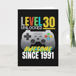 Nivå 30 Upplåst Awesome Sedan 1991 Kort