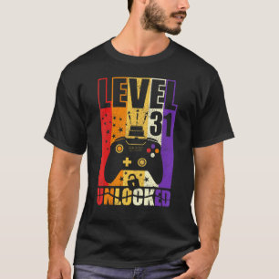 Nivå 31 Olåst födelsetal upp 31a födelsedag T Shirt