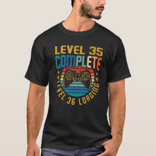 Nivå 35 Fullständig nivå 36 Läsande 35e födelsedag T Shirt