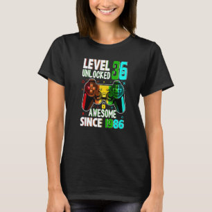 Nivå 36 olåst Fantastisk sedan 1986 36:e födelseda T Shirt