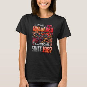Nivå 36 olåst Fantastisk sedan 1987 36:e födelseda T Shirt