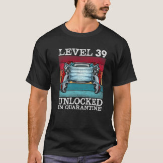 Nivå 39 olåst i karantänvideospelare 39:e t shirt