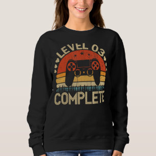 Nivå 3 fullständig retro-spelargrafik 3:e annivers t shirt