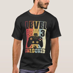 Nivå 3 låser upp födelsedagaruppgradering 3Rd-föde T Shirt