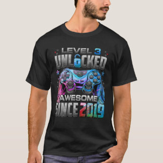 Nivå 3 olåst Fantastisk sedan 2019 3RD födelsedag T Shirt