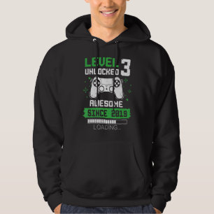Nivå 3 olåst Fantastisk sedan 2019 Gamer 3rd Birt Hoodie