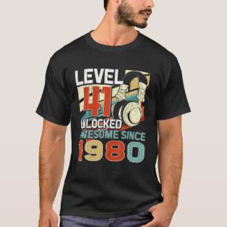 Nivå 41 Olåst Fantastisk sedan 1980 41Sällskapsdag T Shirt
