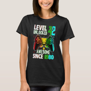 Nivå 42 Olåst Fantastisk sedan 1980 42:a födelseda T Shirt