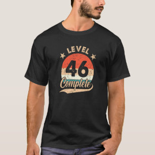Nivå 46 Fullständig retro 46 Bröllop-årsdag för T Shirt