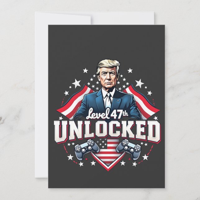 Nivå 47:e upplåst Trump vann invigningssdag  Inbjudningar (Framsida)