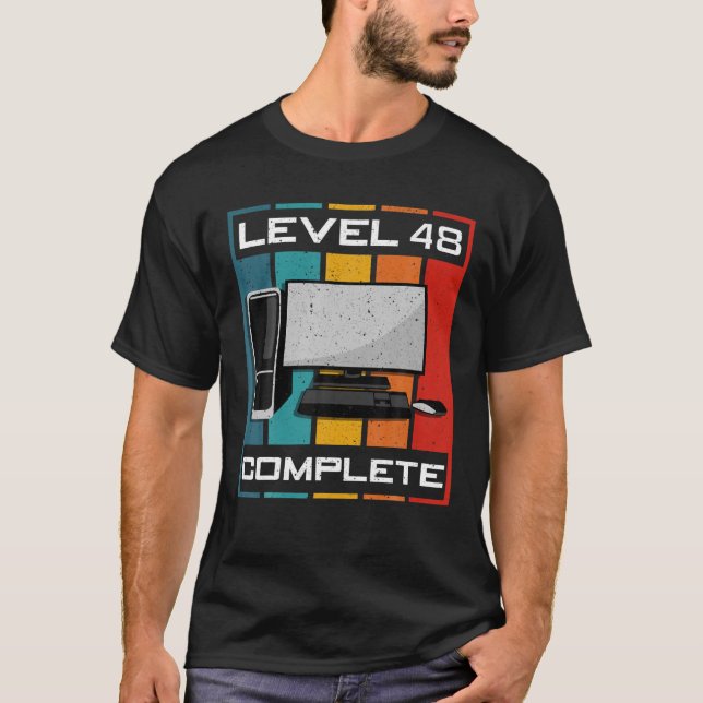 Nivå 48 Fullständigt I 48:e födelsedagsspel T Shirt (Framsida)