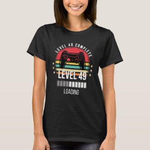 Nivå 48 Gam för fullständig Vintage på födelsedags T Shirt