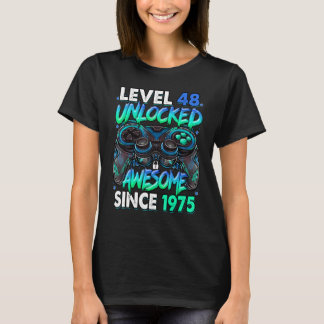 Nivå 48 Olåst Fantastisk sedan 1975 48:e födelseda T Shirt