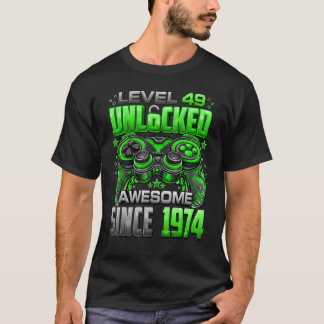 Nivå 49 Olåst Fantastisk sedan 1974 49:e födelseda T Shirt