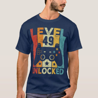 Nivå 49 Upplåst Spelkontroll 49-årsdag  T Shirt