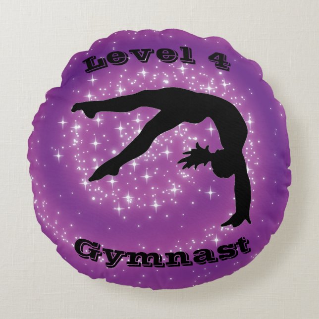 Nivå 4 Gymnast Rund Kudde (Framsidan)
