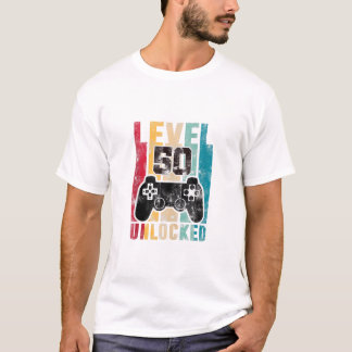 Nivå 50 år gammal dag t shirt