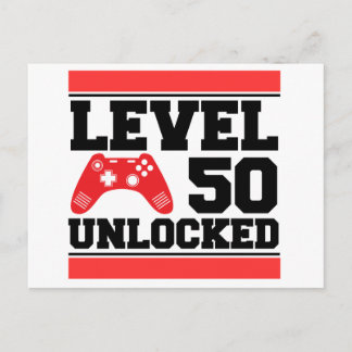 Nivå 50 Upplåst Vykort