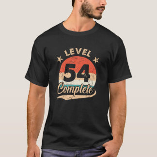 Nivå 54 Fullständig retro 54 Bröllop-årsdag för T Shirt