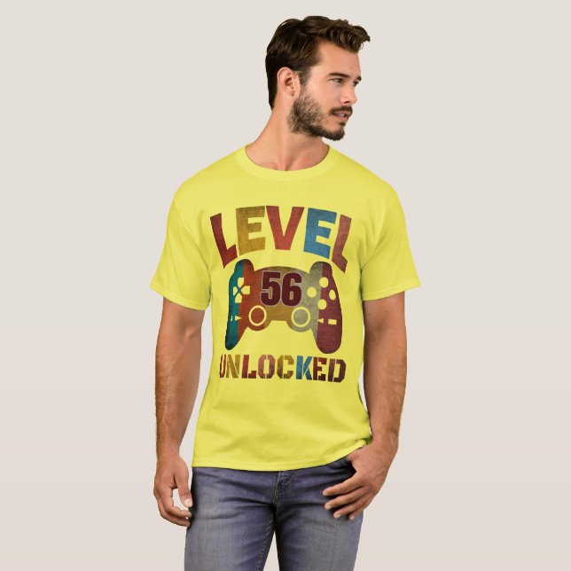 NIVÅ 56 UPPLÅST  T-Shirt (Hel framsida)